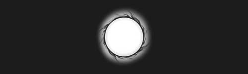 Black Hole 1 brush stroke preview from Space Elements for Procreate
