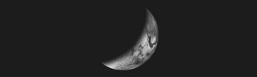 Half Moon brush stroke preview from Space Elements for Procreate
