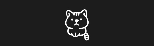 Serious Cat brush stroke preview from Tiny Animals for Procreate