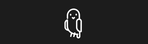Lovely Bird brush stroke preview from Tiny Animals for Procreate