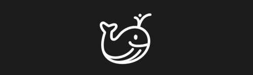Splashing Whale brush stroke preview from Tiny Animals for Procreate