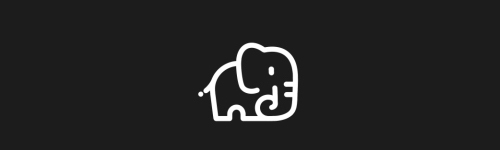 Mighty Elephant brush stroke preview from Tiny Animals for Procreate