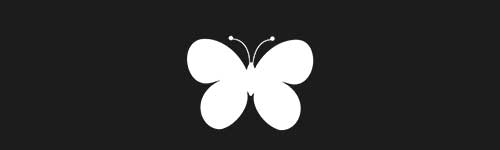 Butterfly 5 brush stroke preview from Pretty Butterflies for Procreate