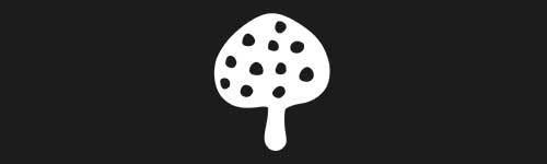 Mushroom Dots 2 brush stroke preview from Mushrooms for Procreate
