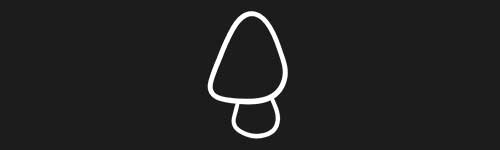 Outline Mushroom 2 brush stroke preview from Mushrooms for Procreate