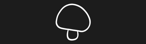 Outline Mushroom 3 brush stroke preview from Mushrooms for Procreate