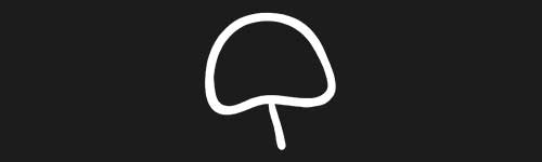 Outline Mushroom 4 brush stroke preview from Mushrooms for Procreate