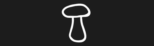 Outline Mushroom 6 brush stroke preview from Mushrooms for Procreate