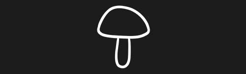 Outline Mushroom 11 brush stroke preview from Mushrooms for Procreate