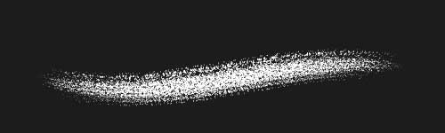 Noisy Nebula brush stroke preview from Vintage Noise for Procreate