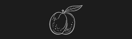 Nectarine brush stroke preview from Fruit Sketches for Procreate
