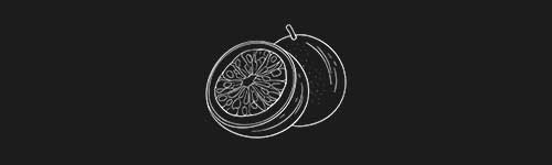 Passionfruit brush stroke preview from Fruit Sketches for Procreate