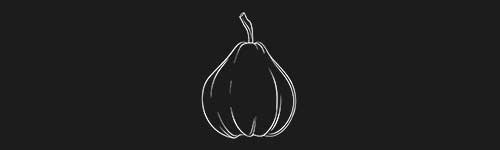 Quince brush stroke preview from Fruit Sketches for Procreate