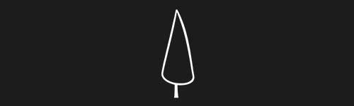 Outline Tree 3 brush stroke preview from Tiny Trees for Procreate