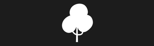 Tree 5 brush stroke preview from Tiny Trees for Procreate