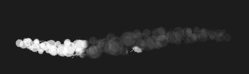 Dry Spots brush stroke preview from Grunge Brushes for Procreate