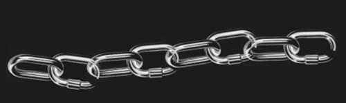 Long Chain brush stroke preview from Realistic Chains for Procreate