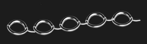 Elegant Chain brush stroke preview from Realistic Chains for Procreate