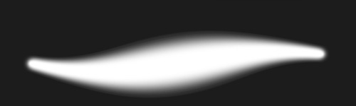 Neon #2 brush stroke preview from Kunchevsky Brushes for Procreate
