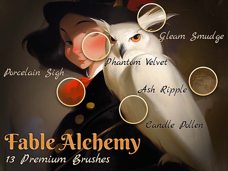 Fable Alchemy Procreate brush pack preview