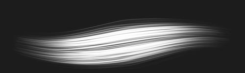 Lovely Strands brush stroke preview from Hair Styling for Procreate