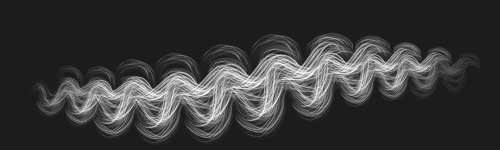 Curls Charm brush stroke preview from Hair Styling for Procreate