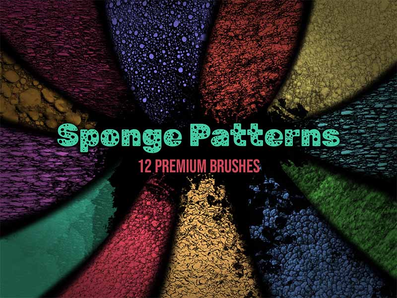 Sponge Patterns Procreate brush pack preview