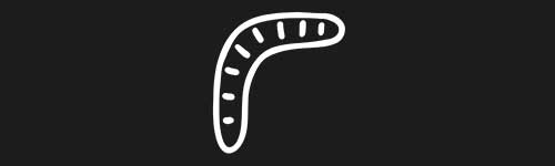 Boomerang brush stroke preview from Doodle Stamps Vol.1 for Procreate