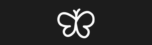 Butterfly brush stroke preview from Doodle Stamps Vol.1 for Procreate