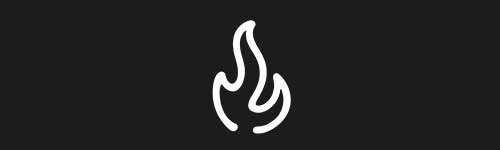 Fire 1 brush stroke preview from Doodle Stamps Vol.1 for Procreate