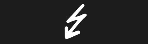 Lightning 2 brush stroke preview from Doodle Stamps Vol.1 for Procreate