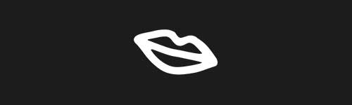Lips brush stroke preview from Doodle Stamps Vol.1 for Procreate