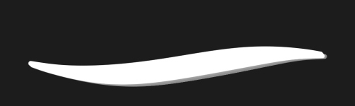 Smooth Shadow brush stroke preview from 3D Brushes for Procreate