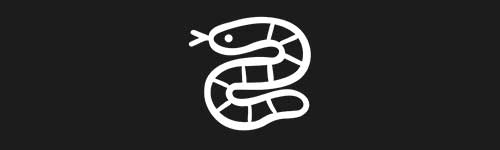 Snake brush stroke preview from Doodle Stamps Vol.1 for Procreate