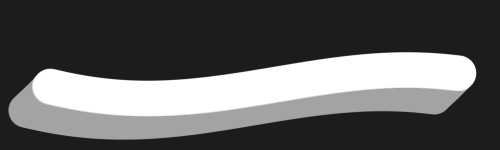 Deep Monoline brush stroke preview from 3D Brushes for Procreate