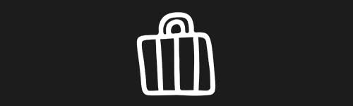 Suitcase brush stroke preview from Doodle Stamps Vol.1 for Procreate
