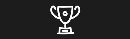 Trophy brush stroke preview from Doodle Stamps Vol.1 for Procreate