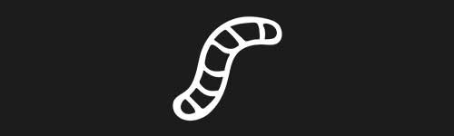 Worm 2 brush stroke preview from Doodle Stamps Vol.1 for Procreate