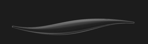Glossy Stroke brush stroke preview from Bubble Brushes for Procreate