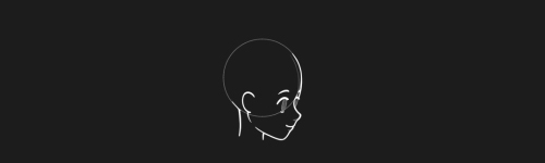 Down Left brush stroke preview from Anime Heads for Procreate