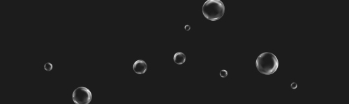 Realistic Bubbles brush stroke preview from Bubble Brushes for Procreate