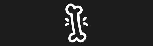 Bone brush stroke preview from Doodle Stamps Vol.2 for Procreate