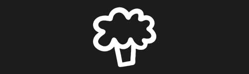 Broccoli brush stroke preview from Doodle Stamps Vol.2 for Procreate