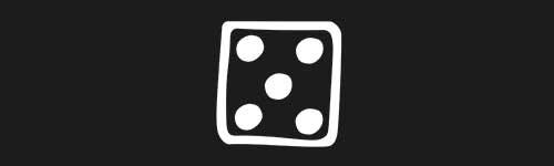 Dice 5 brush stroke preview from Doodle Stamps Vol.2 for Procreate