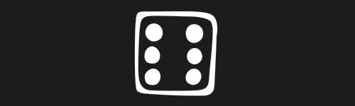 Dice 6 brush stroke preview from Doodle Stamps Vol.2 for Procreate