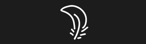 Feather 1 brush stroke preview from Doodle Stamps Vol.2 for Procreate
