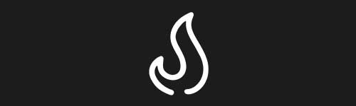 Fire 1 brush stroke preview from Doodle Stamps Vol.2 for Procreate