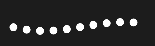 Simple Dots brush stroke preview from Dots and Dashes for Procreate
