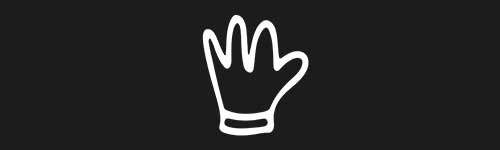 Glove brush stroke preview from Doodle Stamps Vol.2 for Procreate