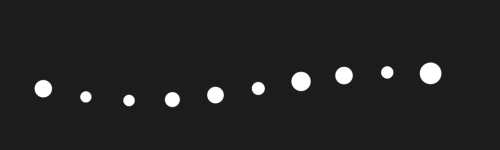 Random Dots brush stroke preview from Dots and Dashes for Procreate